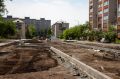 В Кургане продолжаются работы по благоустройству нового сквера для горожан