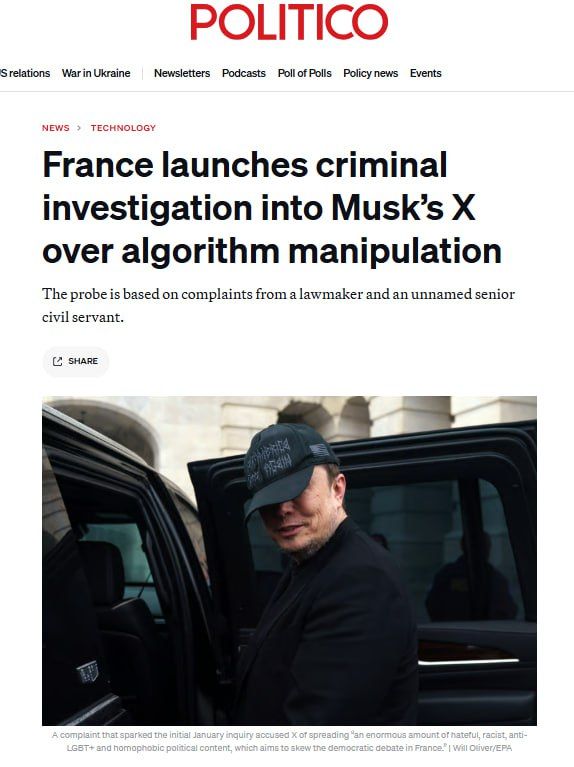       X       ,  Politico