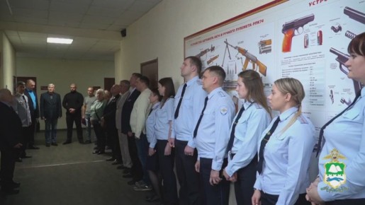 В ОМВД России «Кетовский» торжественно открыта фотоэкспозиция, посвящённая руководителям отдела разных лет