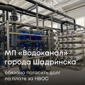 Арбитражный суд Курганской области поддержал требования Уральского межрегионального управления Росприроднадзора к МП «Водоканал» города Шадринска о взыскании более 12 млн рублей платы за негативное воздействие на окружающую...