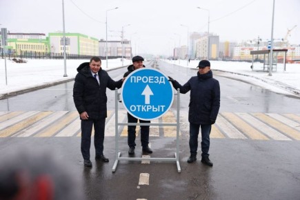 Пять новых построенных участков дорог сдается в районе Заозерном города Кургана