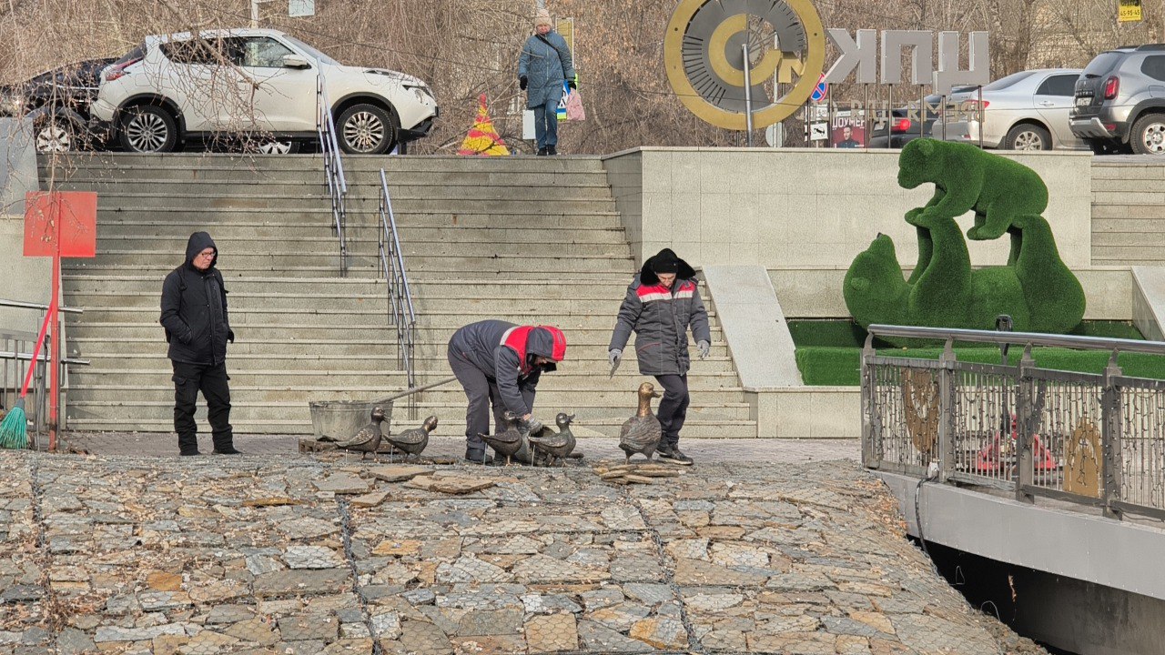 В ЦПКиО поселилась утиная семья В ЦПКиО поселилась утиная семья