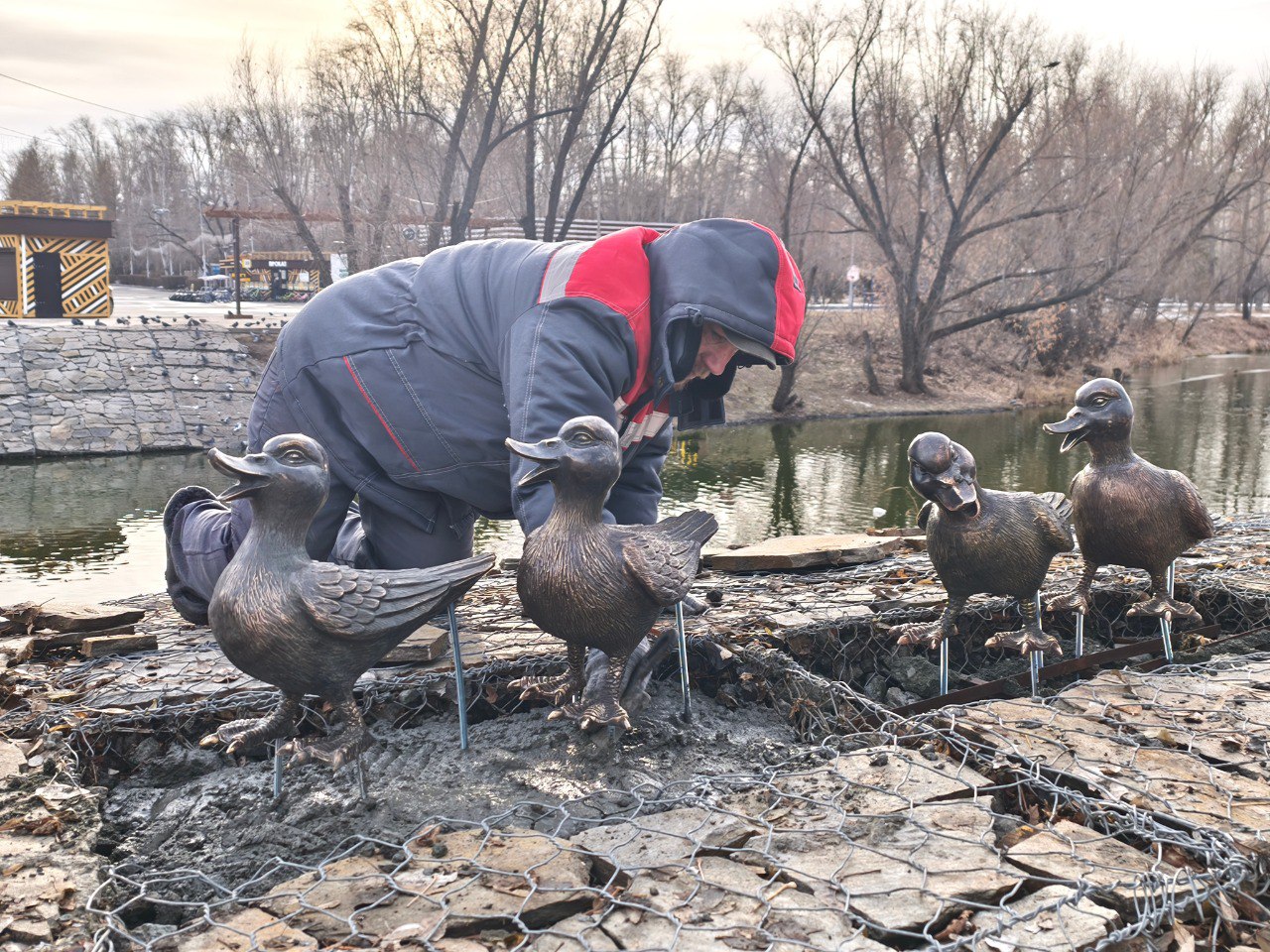 В ЦПКиО поселилась утиная семья В ЦПКиО поселилась утиная семья