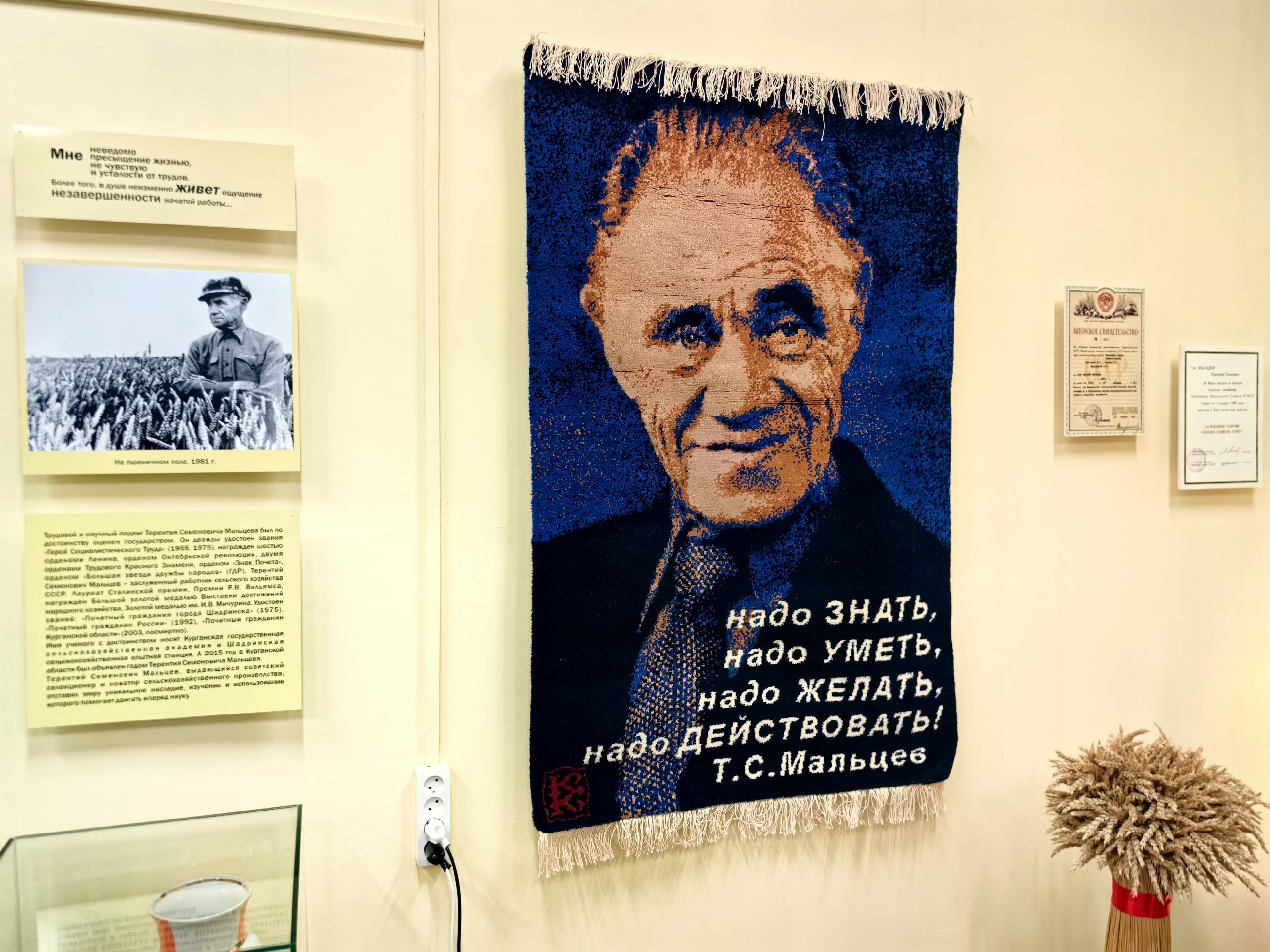 Наследие Мальцева: в Кургане открылась юбилейная выставка имени известного хлебороба