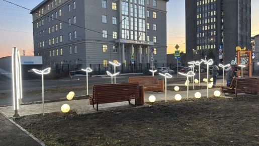 Вместо снесённых аварийных бараков на Климова в Кургане появился сквер