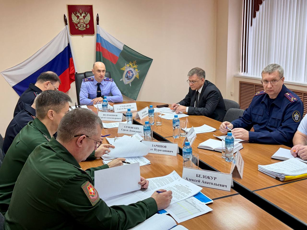 Сегодня в региональном следственном управлении СК России состоялось оперативное совещание при руководителе управления Сергее Витальевиче Степанове