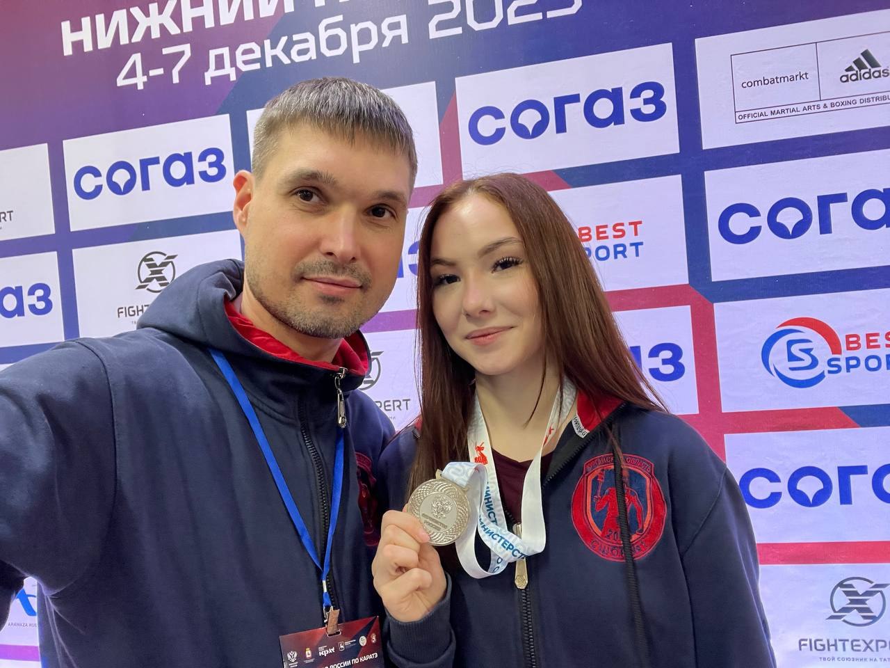 Каратистка из Кургана стала серебряной призёркой первенства России