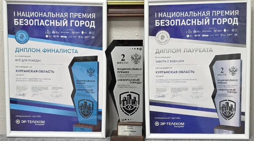 Курганская область стала призёром I Национальной премии «Безопасный город»