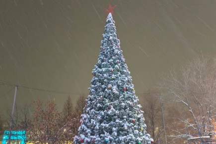 Антон Науменко: За день до Нового года открыли в Заозёрном главную новогоднюю площадку