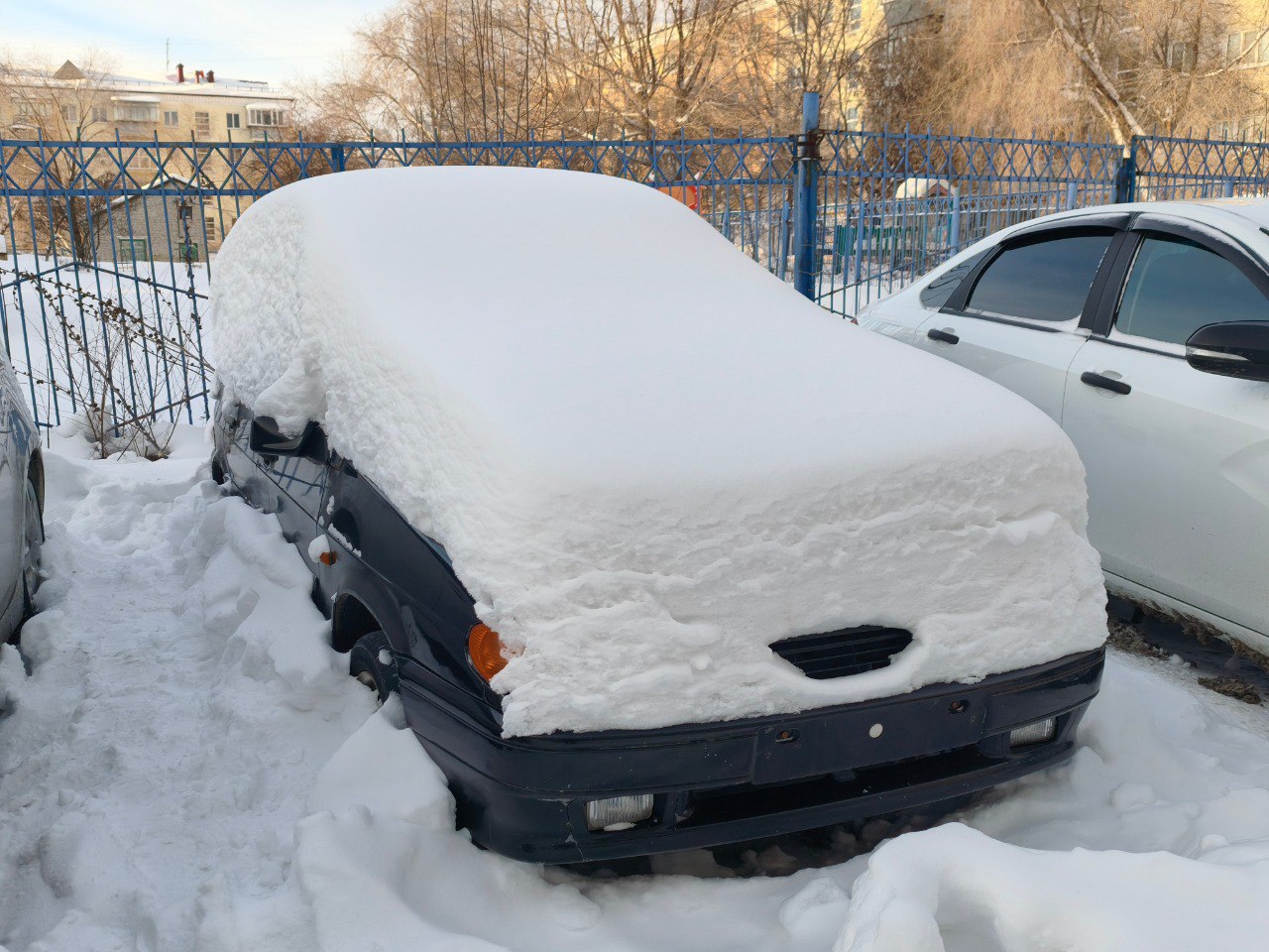 С началом календарного года в курган пришли обильные зимние осадки