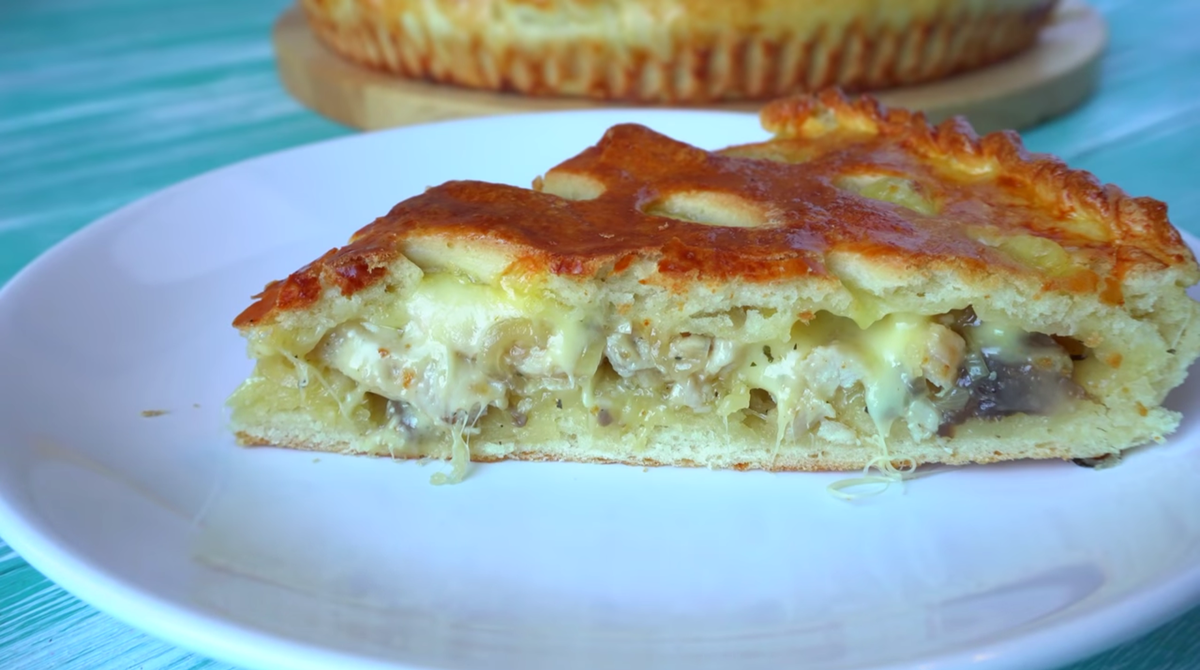 Пирог с курицей и грибами: простое и вкусное угощение для любого стола