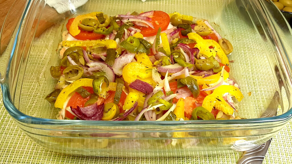 Вкусное филе горбуши с овощами для вашего стола