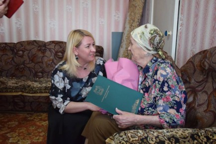 Дарья Никитична Верходанова сегодня отмечает вековой юбилей