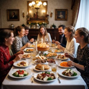 Русские застольные традиции: хлеб, соль и порядок блюд