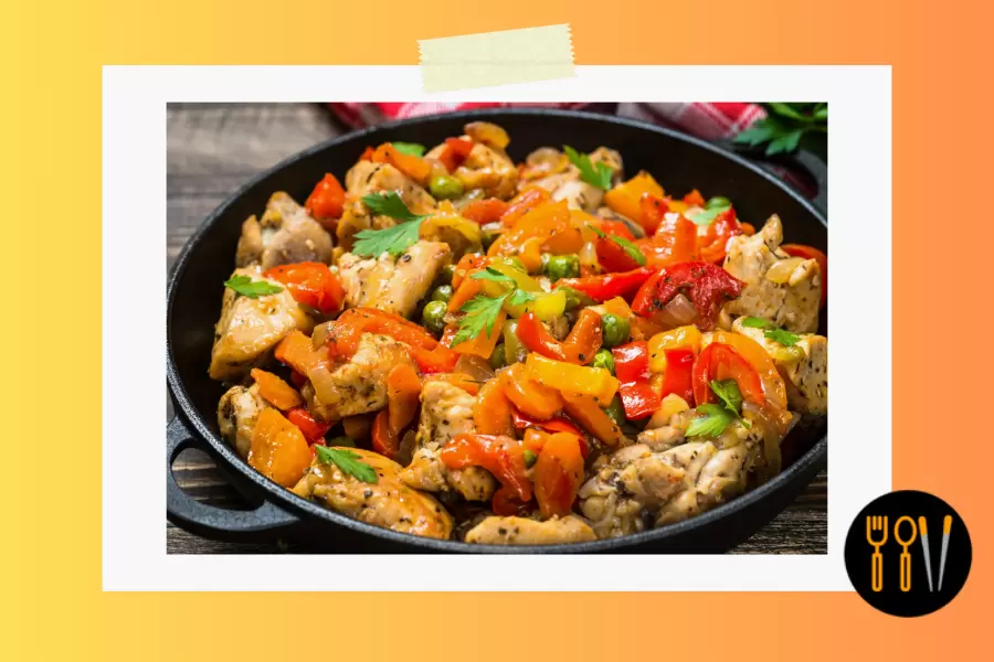 Вкусный овощной праздник: легкое жаркое за полчаса