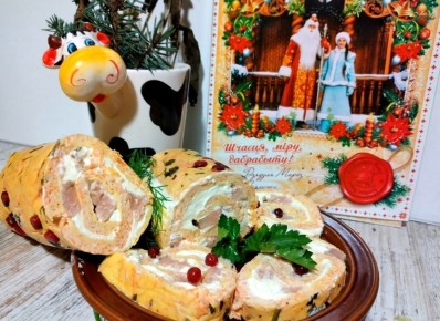 Нежный рыбный рулет для праздничного стола