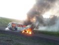 В Курганской области у браконьеров сгорела машина вместе с добычей