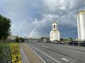 Вадим Шумков: Перед концертом Волжского русского народного хора радуга над Троицким храмом
