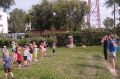 Полицейские Каргапольского округа совместно с представителями «Движения первых» провели «Зарядку со стражем порядка» для воспитанников детского сада «Ромашка»