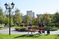 Теплый и солнечный Городской сад