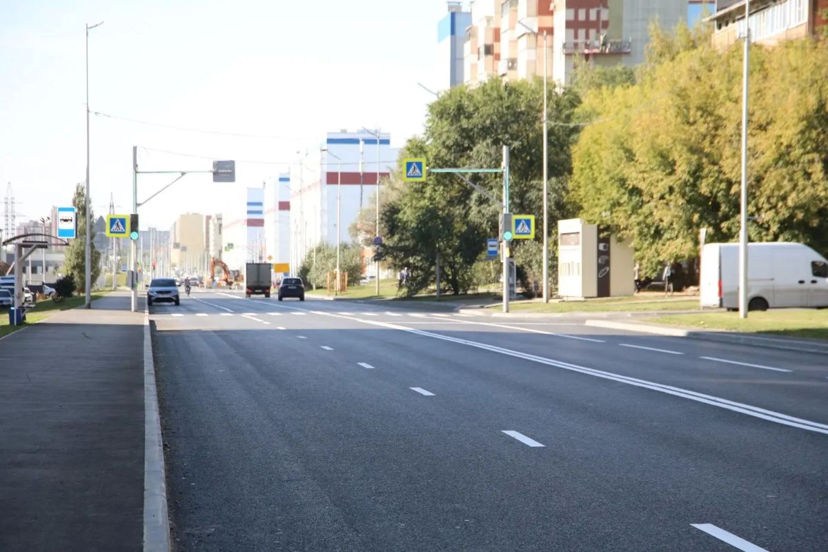 Отремонтированных дорог в Кургане становится больше Отремонтированных дорог в Кургане становится больше