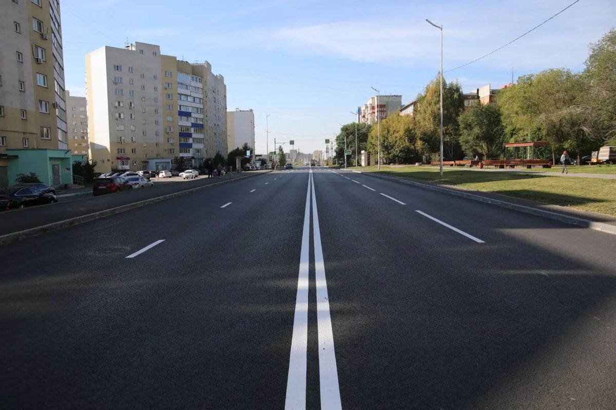 Отремонтированных дорог в Кургане становится больше Отремонтированных дорог в Кургане становится больше