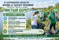 В Курганской области более 4 тысяч человек приняли участие в акция «Чистый берег»