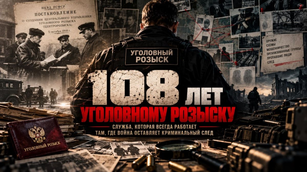 108 лет уголовному розыску - 5 октября 1918 года постановлением коллегии НКВД РСФСР был создан Центророзыск — центральное управление уголовного розыска с подразделениями на местах