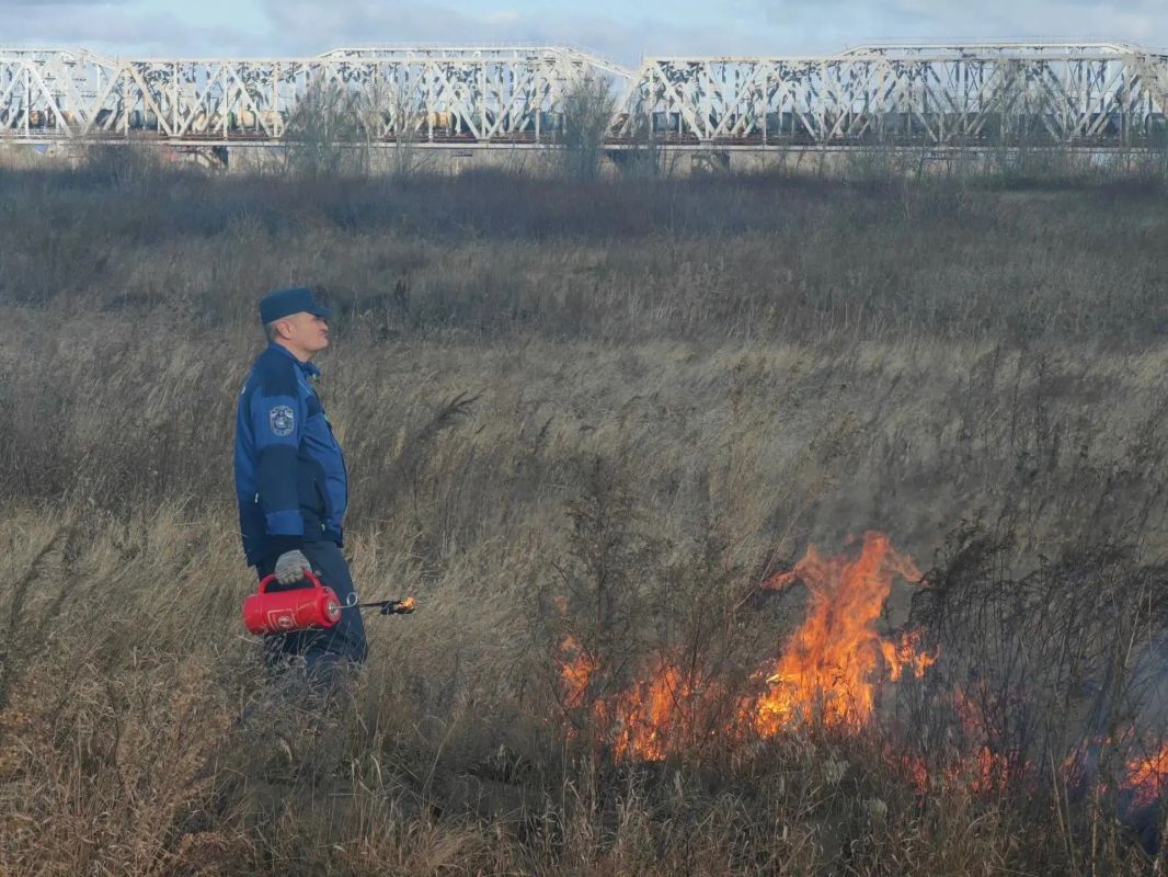 232 гектара за осень: профилактические отжиги продолжаются в Кургане