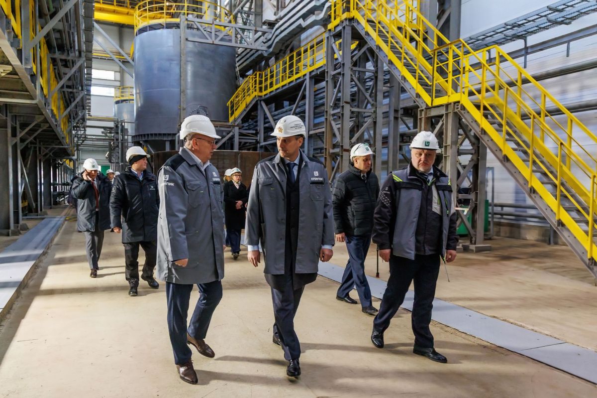 На заводе «Хромпик» успешно выполнен предварительный запуск оборудования нового цеха по производству хромового ангидрида