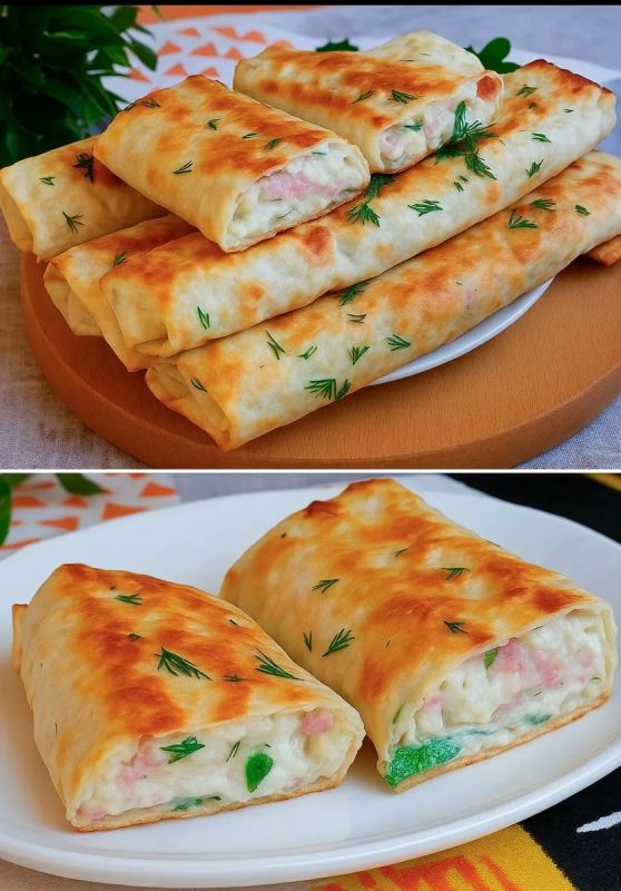 Рулетики из лаваша: Быстрый и вкусный завтрак, который покорит ваши сердца