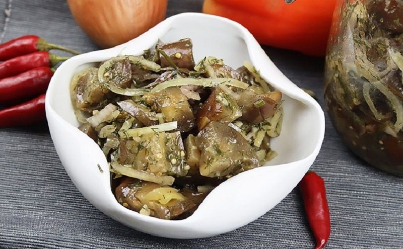 Маринованные баклажаны, как грибы