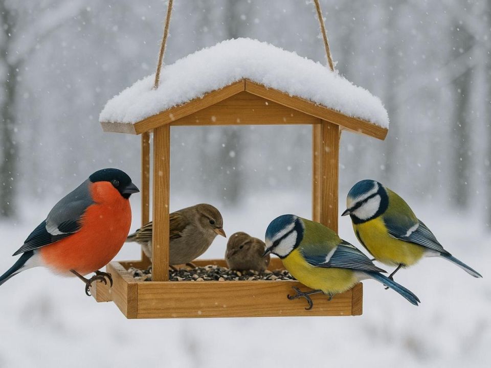 Синицы и воробьи: как зимняя подкормка помогает защитить ваш сад